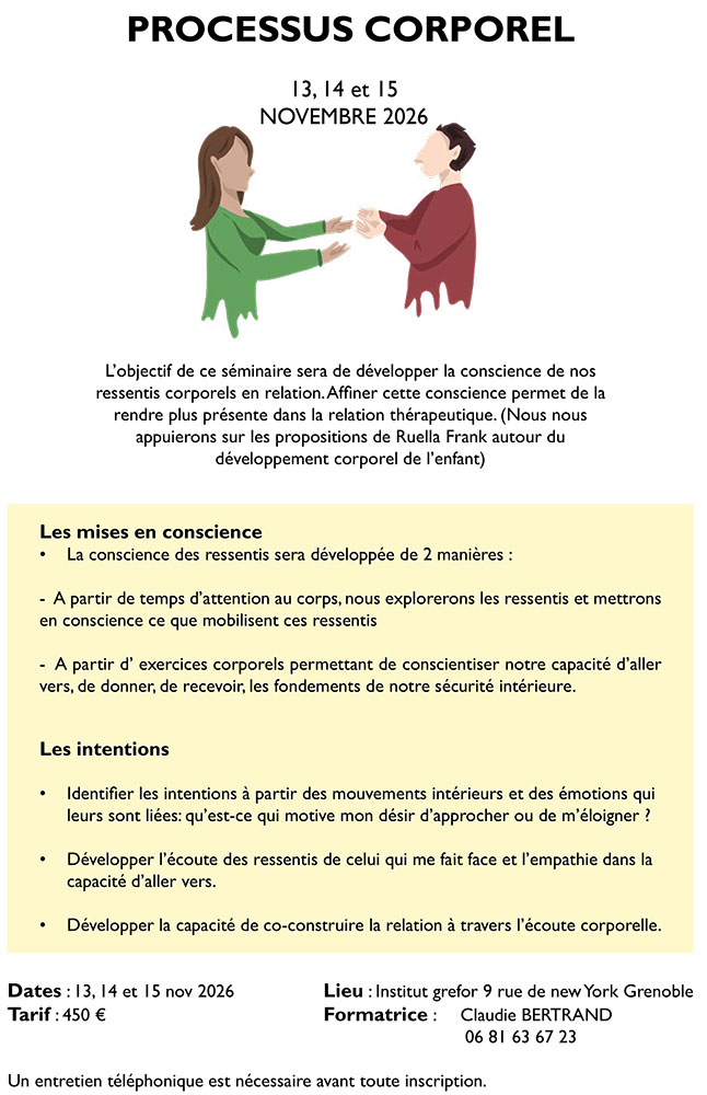 Processus corporel - flyer