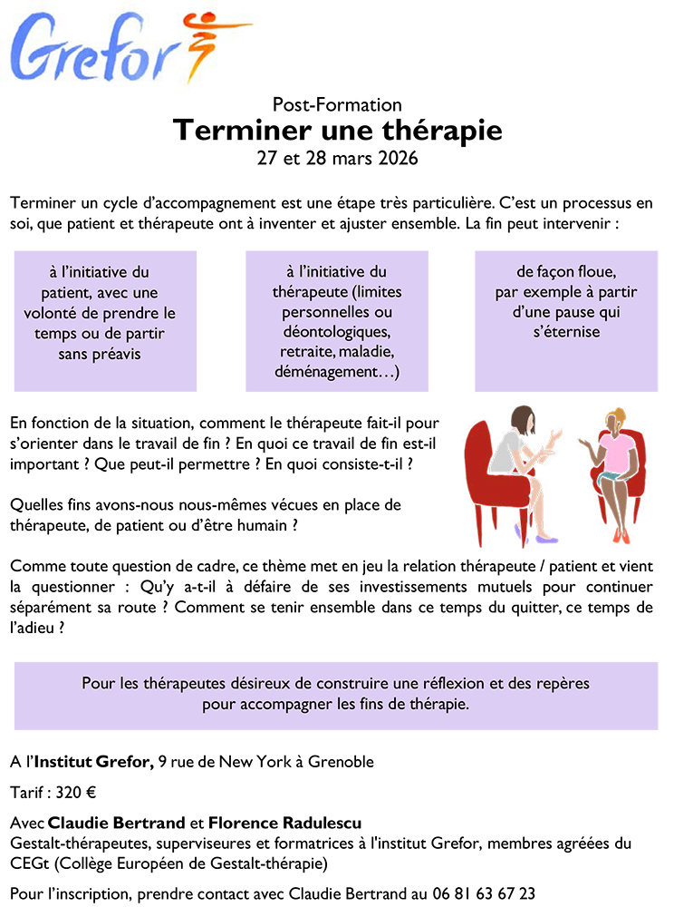 post fo fin de therapie